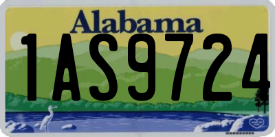 AL license plate 1AS9724