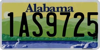 AL license plate 1AS9725