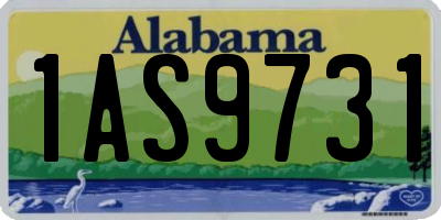 AL license plate 1AS9731