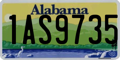 AL license plate 1AS9735