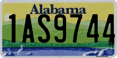 AL license plate 1AS9744