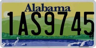 AL license plate 1AS9745