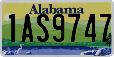 AL license plate 1AS9747