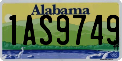 AL license plate 1AS9749