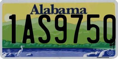 AL license plate 1AS9750