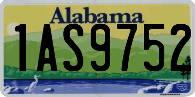 AL license plate 1AS9752