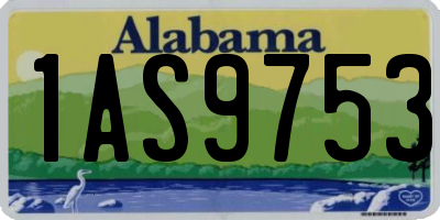 AL license plate 1AS9753