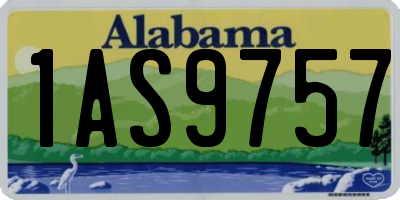 AL license plate 1AS9757