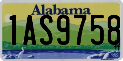 AL license plate 1AS9758