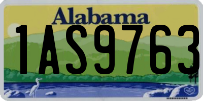 AL license plate 1AS9763
