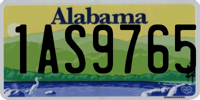 AL license plate 1AS9765