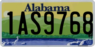 AL license plate 1AS9768