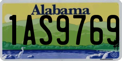 AL license plate 1AS9769