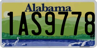 AL license plate 1AS9778