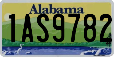 AL license plate 1AS9782