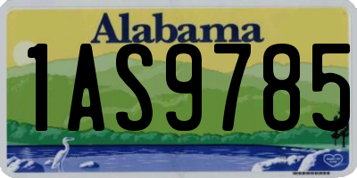 AL license plate 1AS9785