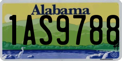AL license plate 1AS9788