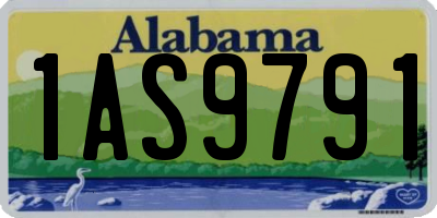 AL license plate 1AS9791