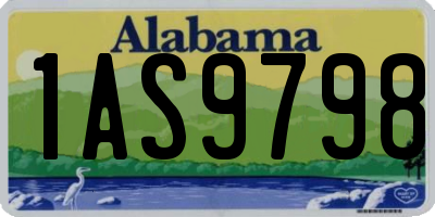 AL license plate 1AS9798
