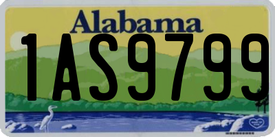 AL license plate 1AS9799