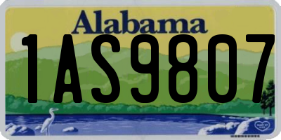 AL license plate 1AS9807