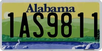 AL license plate 1AS9811