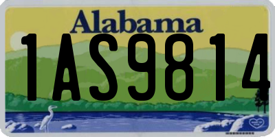 AL license plate 1AS9814