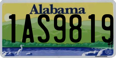 AL license plate 1AS9819