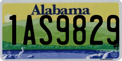 AL license plate 1AS9829