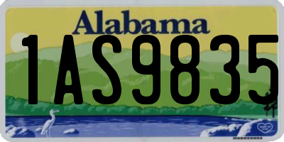 AL license plate 1AS9835