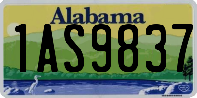 AL license plate 1AS9837