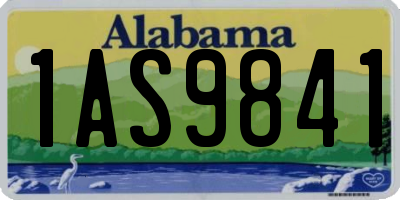AL license plate 1AS9841