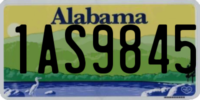 AL license plate 1AS9845