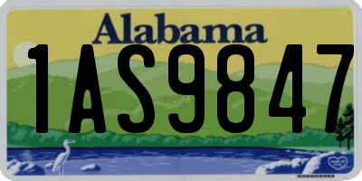 AL license plate 1AS9847