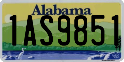 AL license plate 1AS9851
