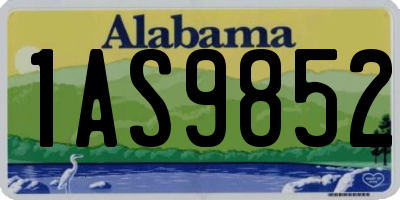 AL license plate 1AS9852