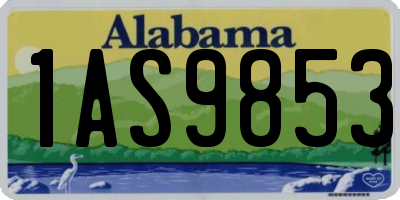 AL license plate 1AS9853