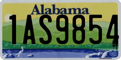 AL license plate 1AS9854