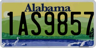 AL license plate 1AS9857