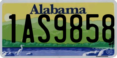 AL license plate 1AS9858