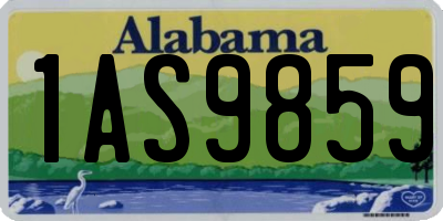 AL license plate 1AS9859