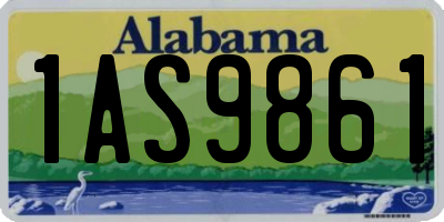 AL license plate 1AS9861