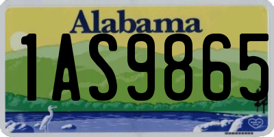 AL license plate 1AS9865