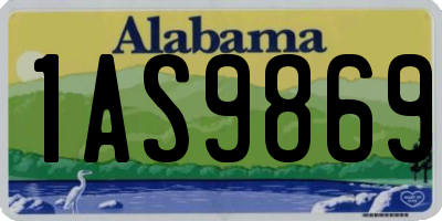 AL license plate 1AS9869