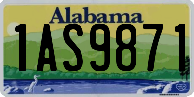 AL license plate 1AS9871