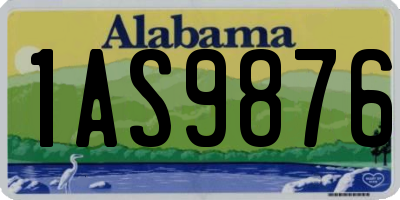 AL license plate 1AS9876