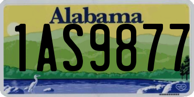 AL license plate 1AS9877