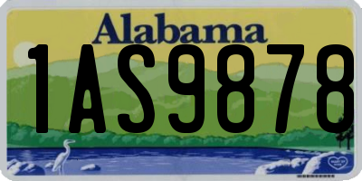 AL license plate 1AS9878