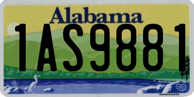 AL license plate 1AS9881