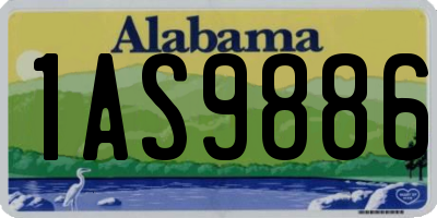 AL license plate 1AS9886
